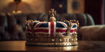 Zdjęcie Meghan Markle w eleganckiej sukni na czerwonym dywanie.