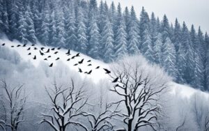 Czy wrona odlatuje na zimę